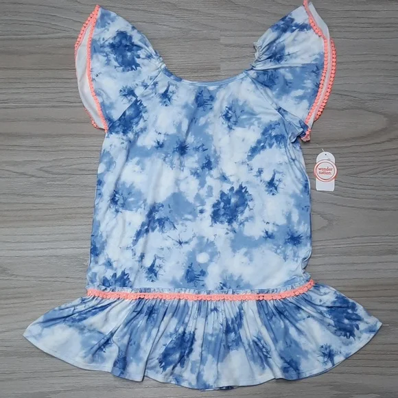 Wonder Nation top, long enough to wear with leggings! Size 10/12 tye dye NWT - Picture 1 of 7